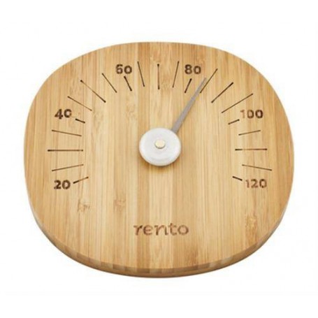  Termo och hygrometer   Rento Bastutermometer,mörk bambu   
